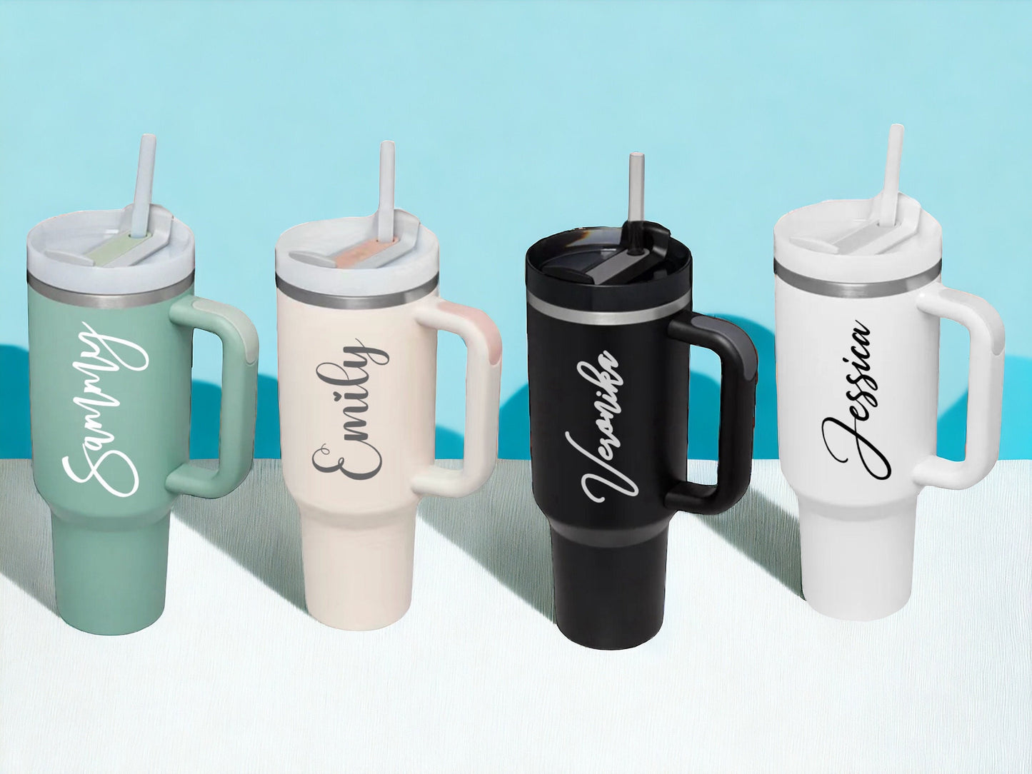 Personalized 40 oz Tumbler: Laser Engraved Stainless Steel Gift