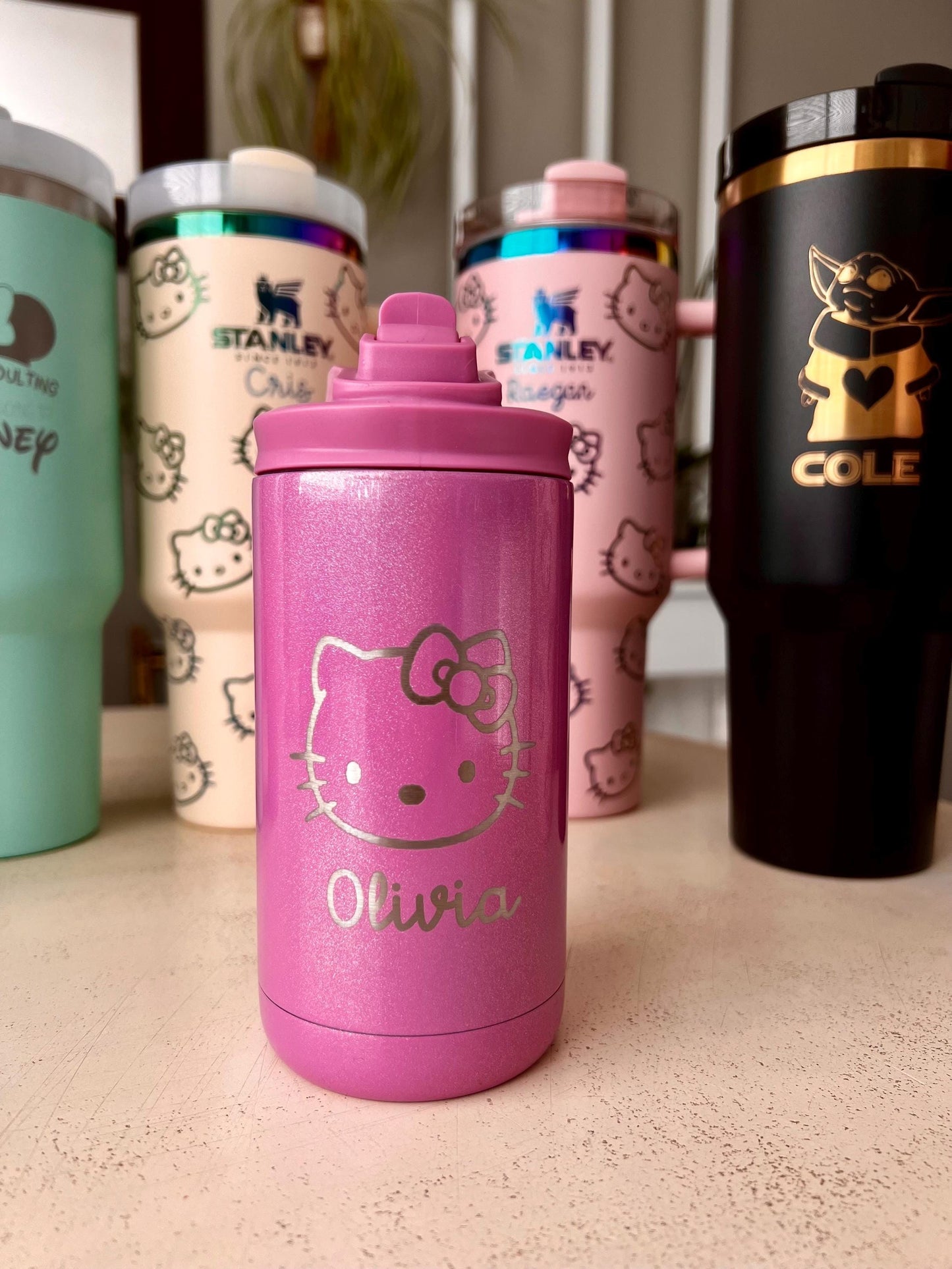 Personalized 12 oz Maars bottle, Infant/toddler water bottle, leak proof fits backpack, BPA free safe water bottle, engraved gifts for kids