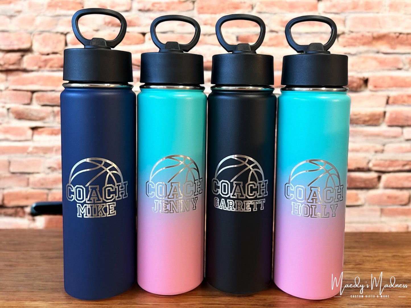 Personalized Basketball Coach Tumbler: Engraved 20oz Stainless Steel Sports Cup