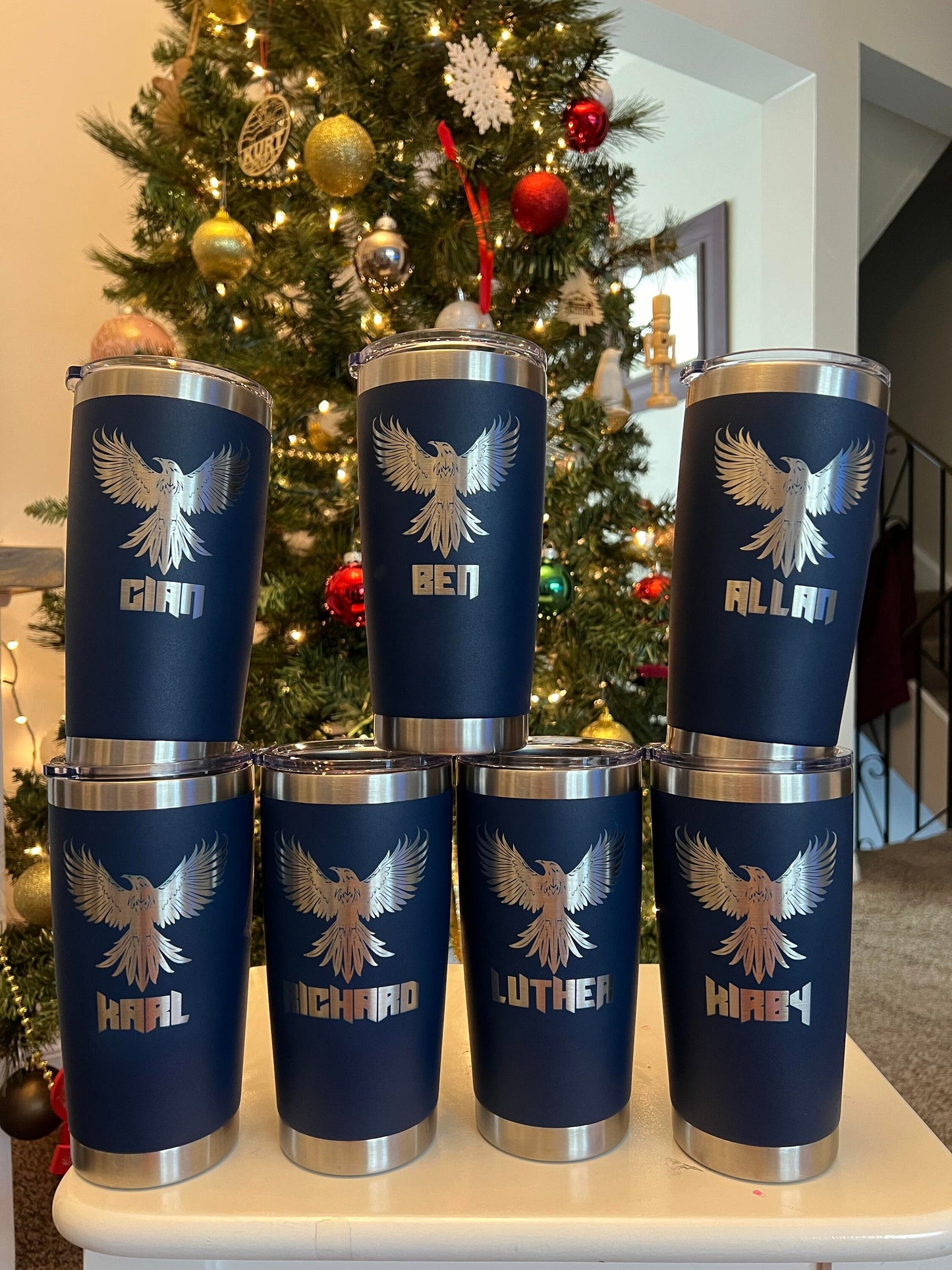 Personalized 20oz Stainless Steel Tumbler: Custom Name Engraved Gift, Bulk gift