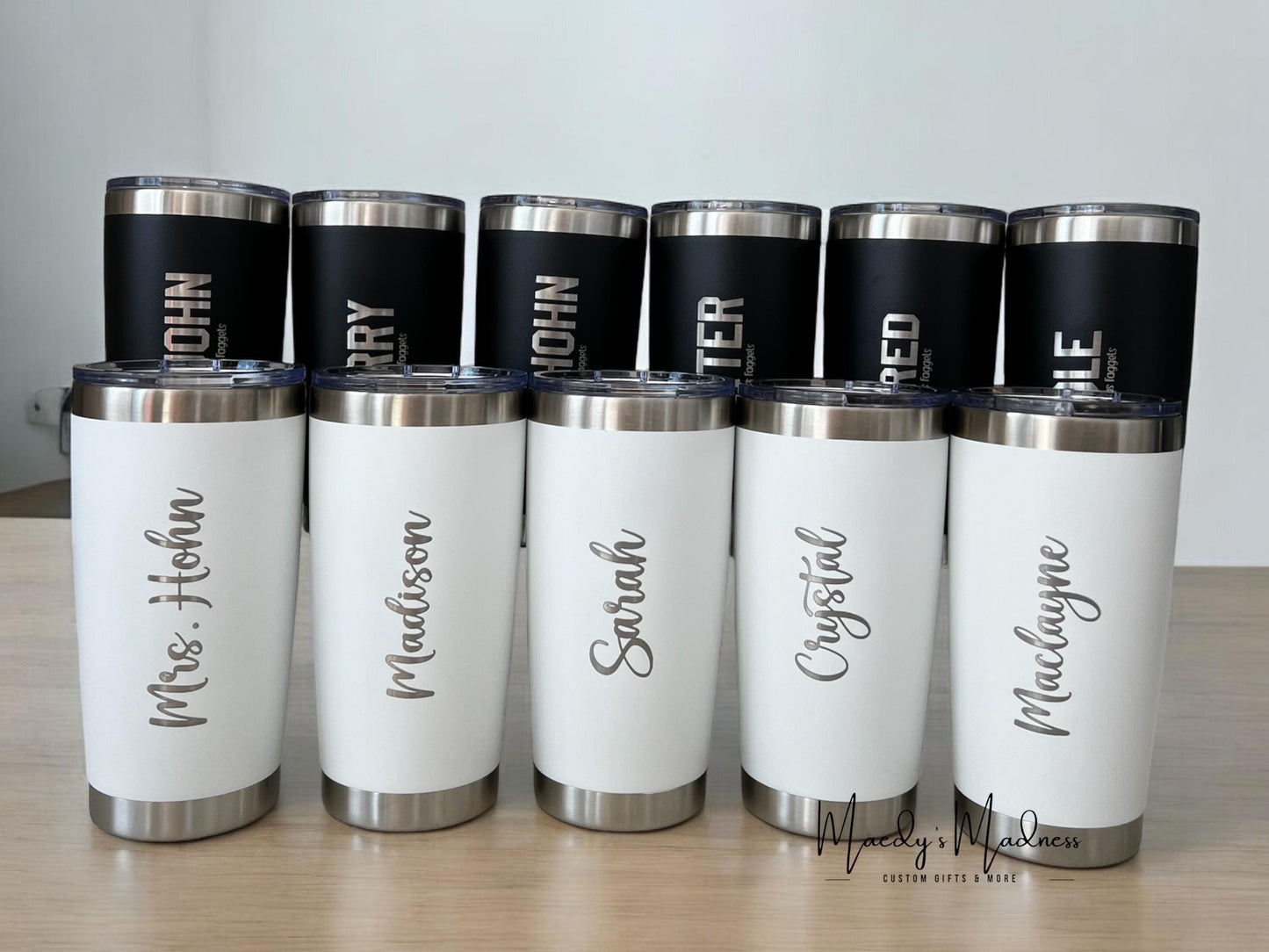 Personalized Godparent Coffee Cup: Laser Engraved Stainless Steel Tumbler
