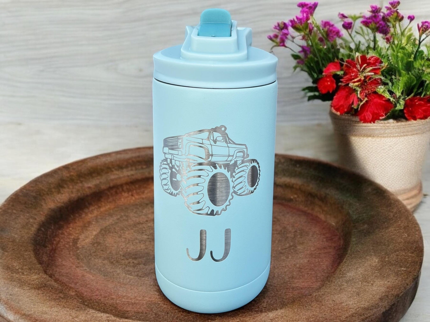 Personalized 12 oz Maars bottle, Infant/toddler water bottle, leak proof fits backpack, BPA free safe water bottle, engraved gifts for kids