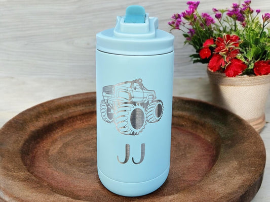 Personalized 12 oz Maars bottle, Infant/toddler water bottle, leak proof fits backpack, BPA free safe water bottle, engraved gifts for kids