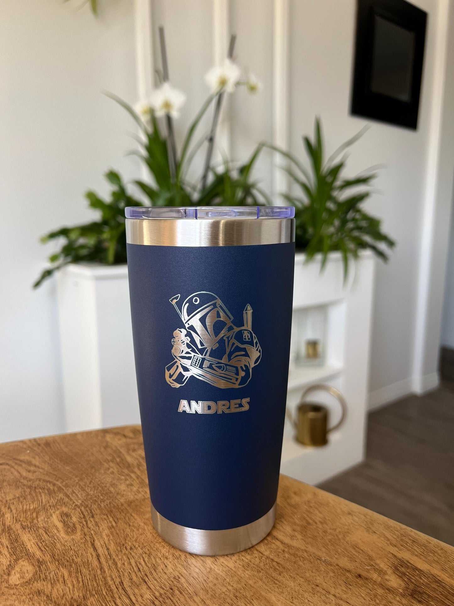 Star Wars theme engraved 20 0z stainless Tumbler, Sith Logo, Darth Vader, Father’s Day Custom engraved gift for Star Wars fan, gift for Dad