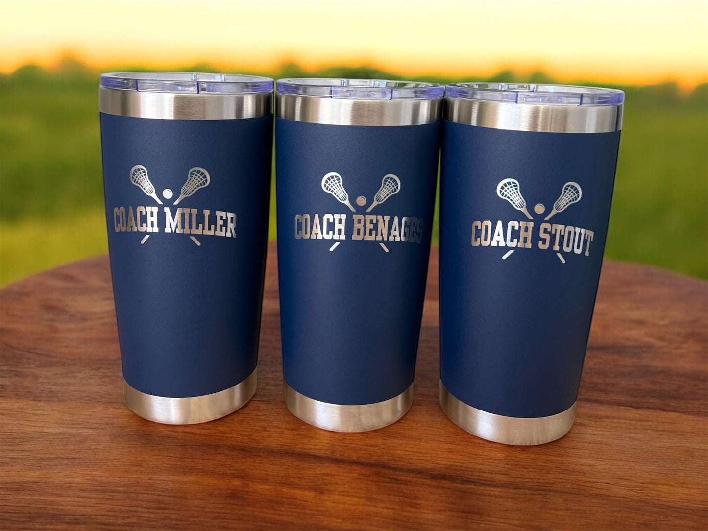 Engraved YETI Tumbler: Lacrosse Coach Gift, Personalized Sports Cup