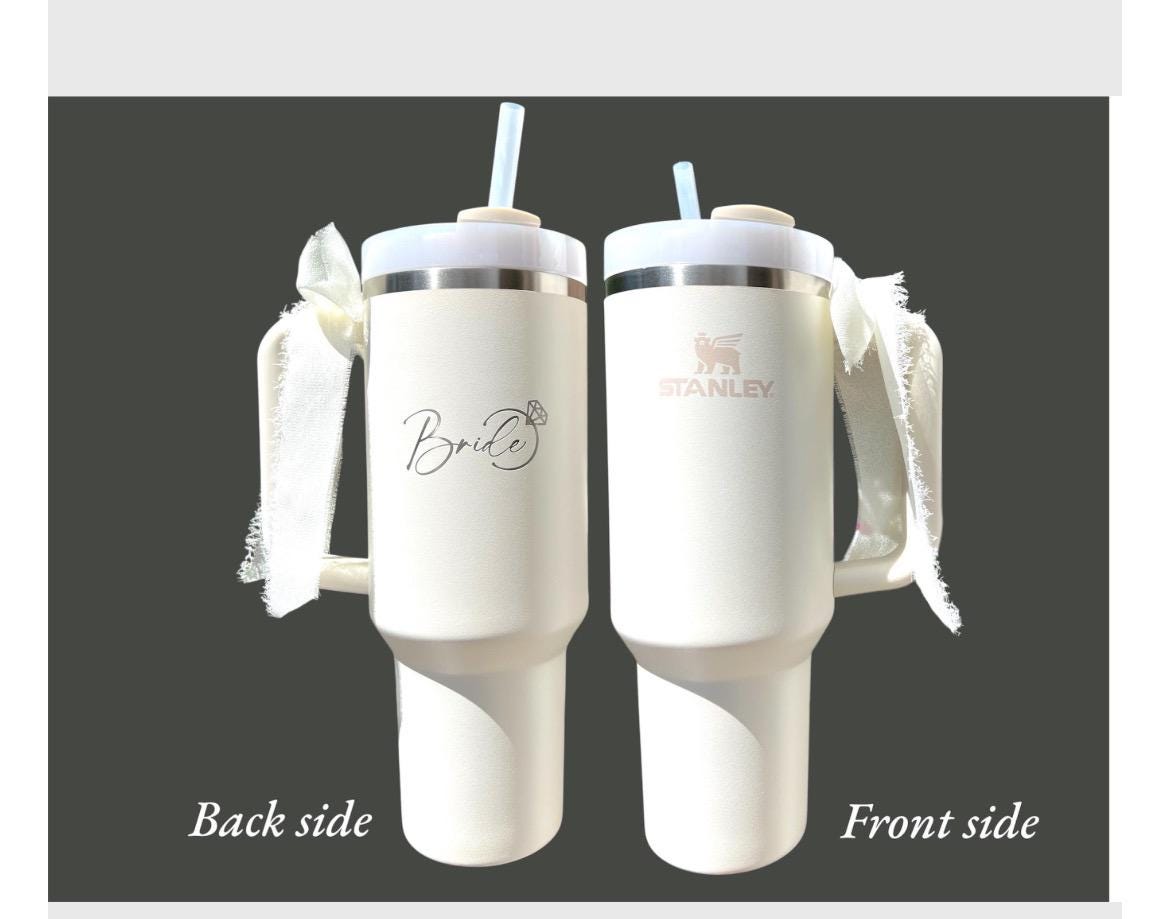 Personalized Birth Flower Stanley Tumbler: Engraved Name, 40 oz Gift