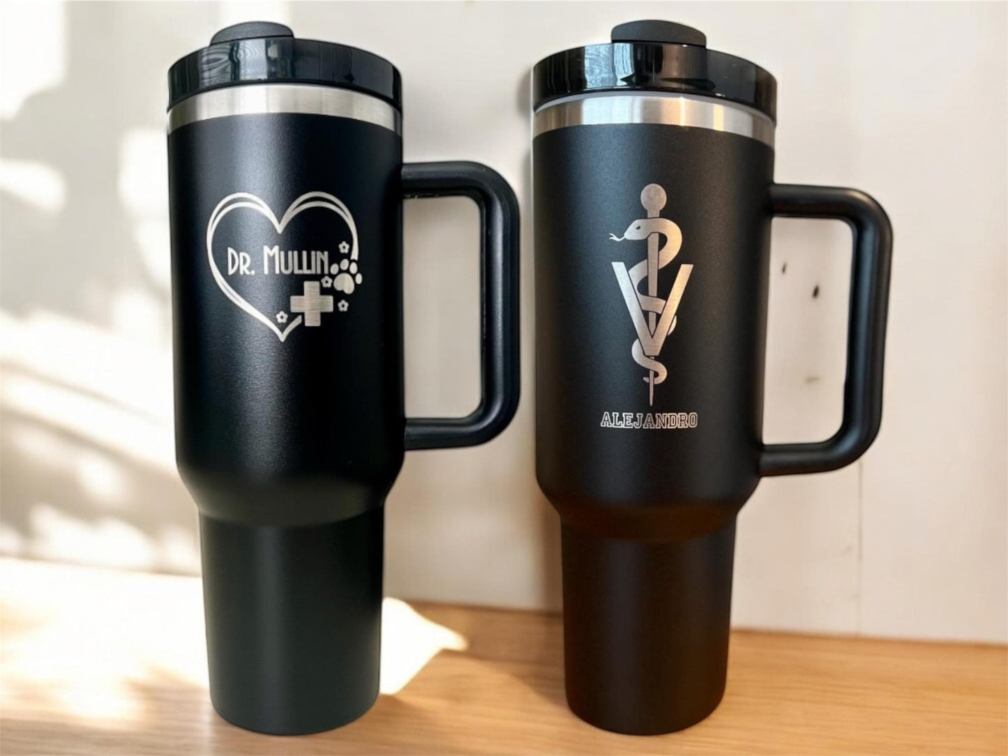Personalized Veterinarian Tumbler: Laser Engraved Vet Tech Gift (40 oz)