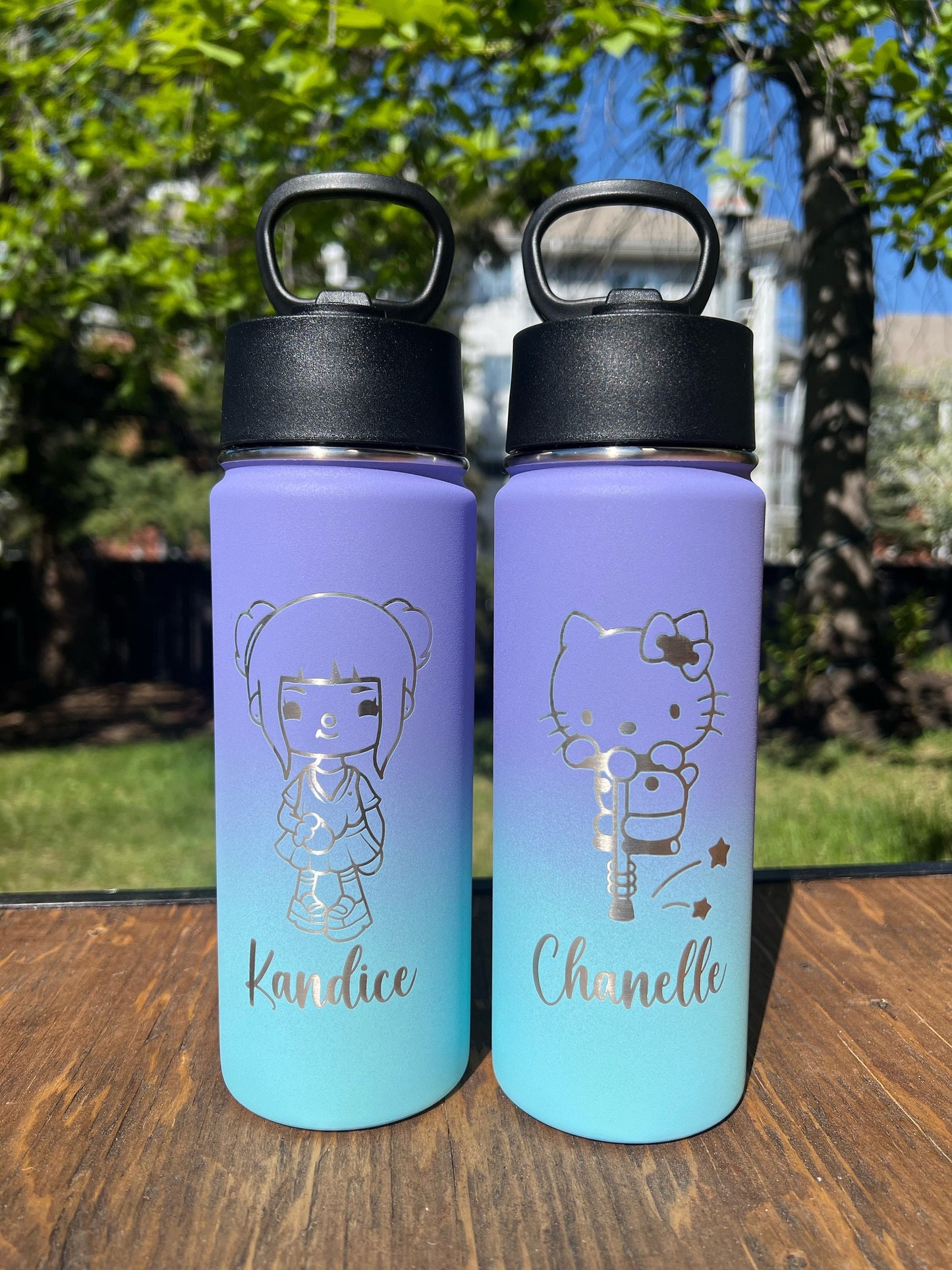 Personalized water bottle engraved with name Disneyprincess/characters, Unicorn Tumbler, Engraved stainless Travel mug cruise Trip gift