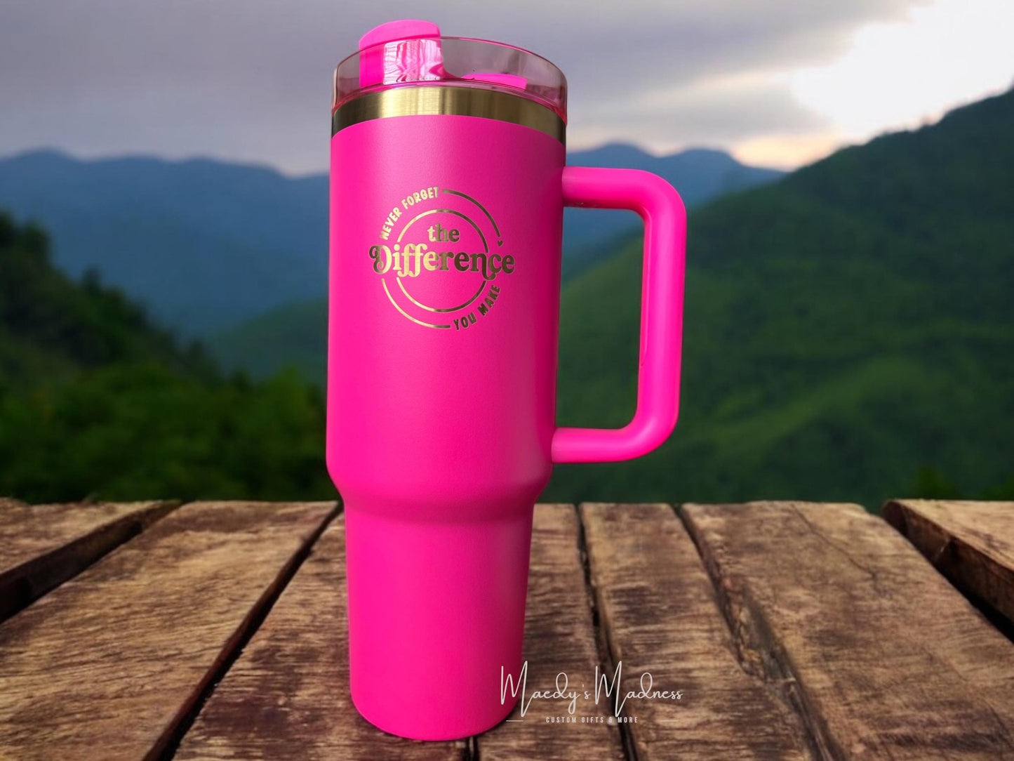 Personalized Teachers gift, 40 oz Tumbler Laser engraved, Travel cup with straw, Custom appreciation gift, end of school teacher gift