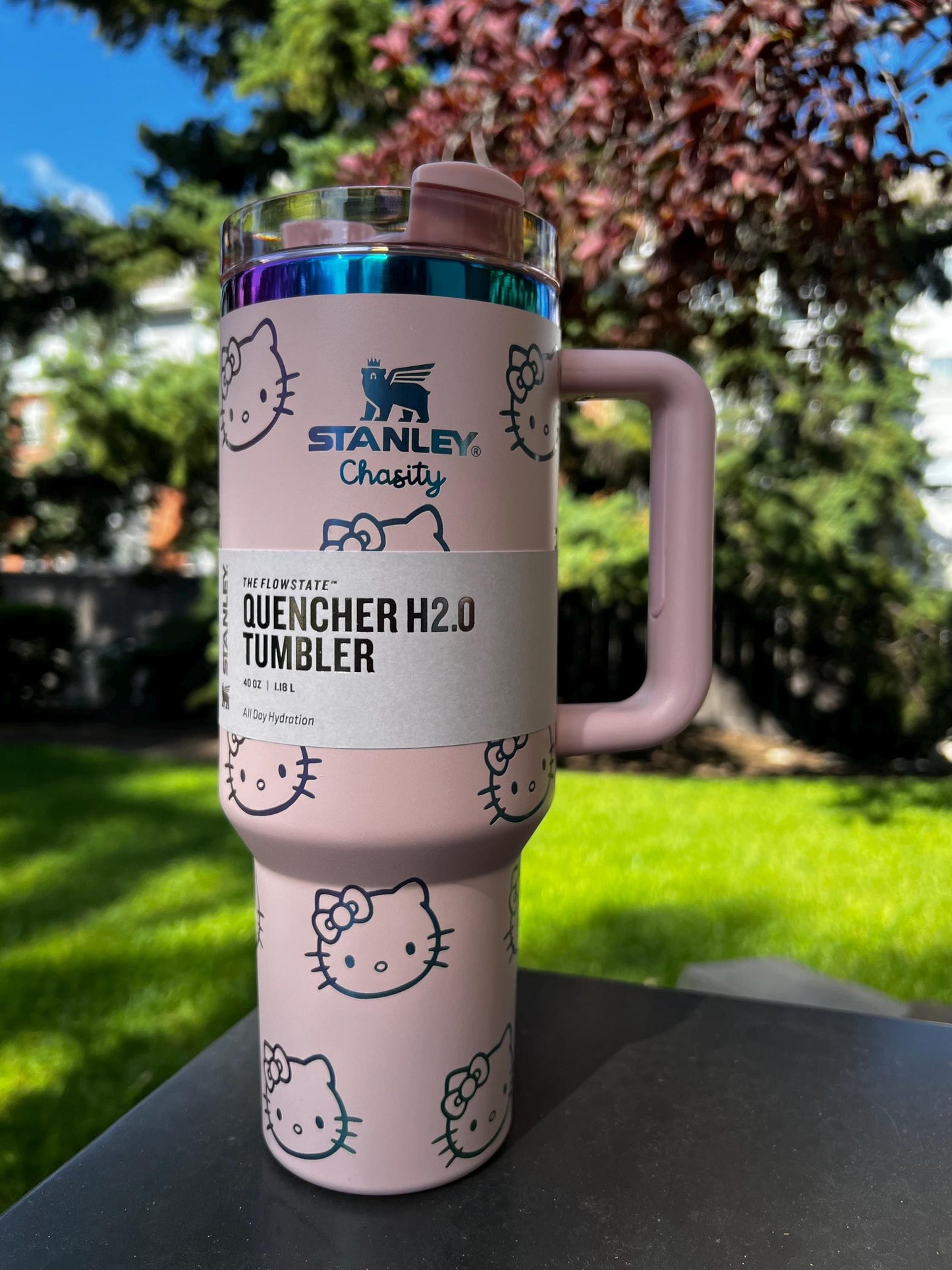 Personalized Hello Kitty Stanley Tumbler: Laser Engraved 40 oz Stainless Steel Quencher