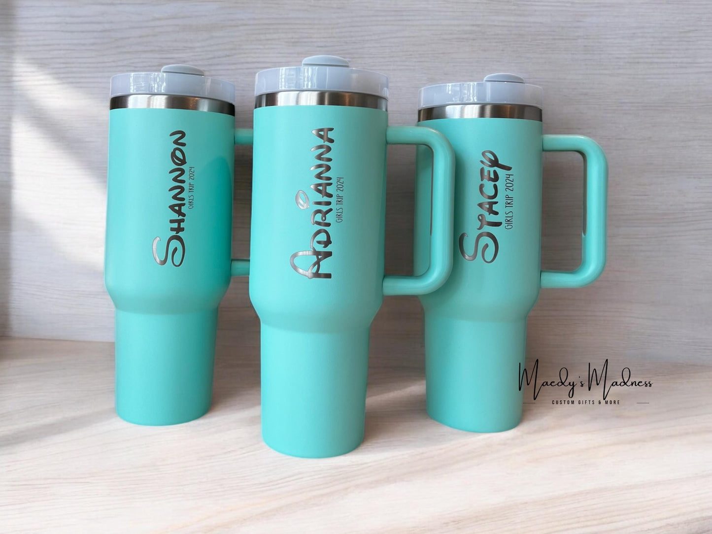 Personalized 40 oz Tumbler: Laser Engraved Stainless Steel Gift