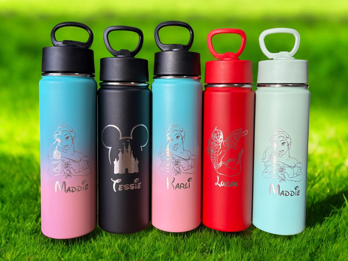 Personalized Kids and Teens Back to school Tumblers, laser engraved Cup, Leak proof sports water bottle, insulated Cup, Kids birthday gift