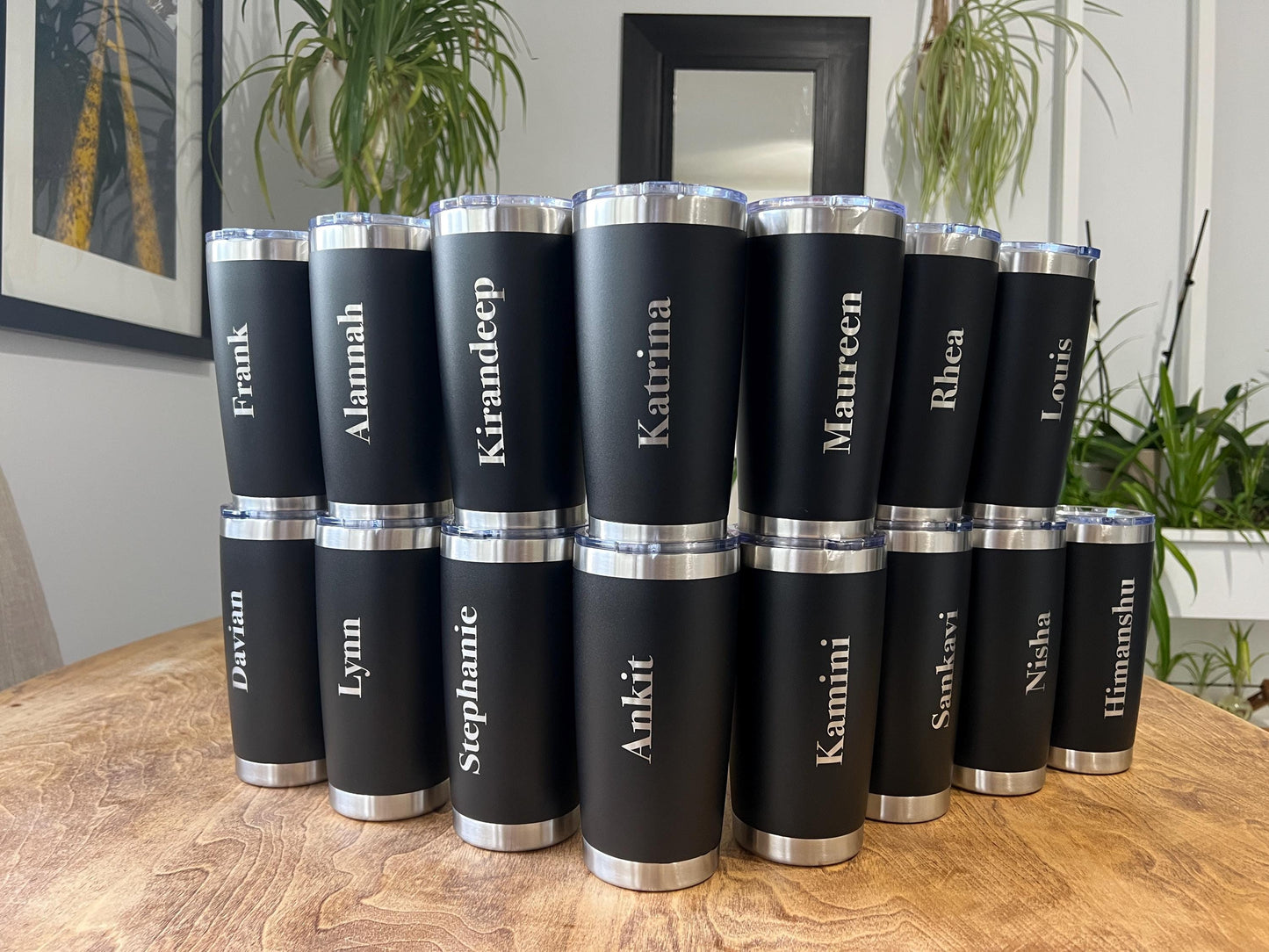 20 oz Custom Engraved Coffee Cup | Personalized Stainless Mug | Laser Engraved Name Tumbler | Coffee Lover Gift | Travel Mug | insulated mug