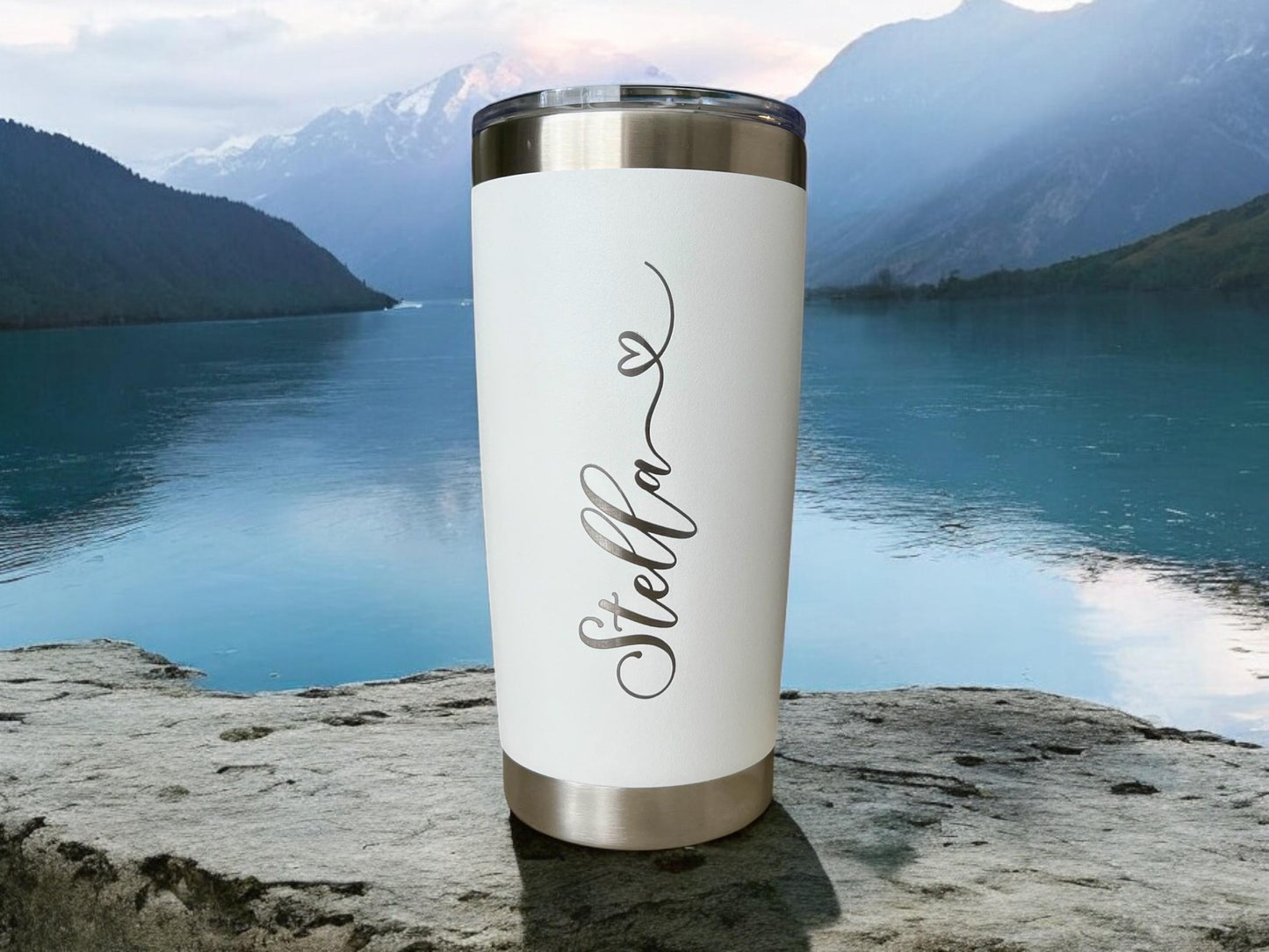 Personalized 20oz Stainless Steel Tumbler: Custom Name Engraved Gift, Bulk gift