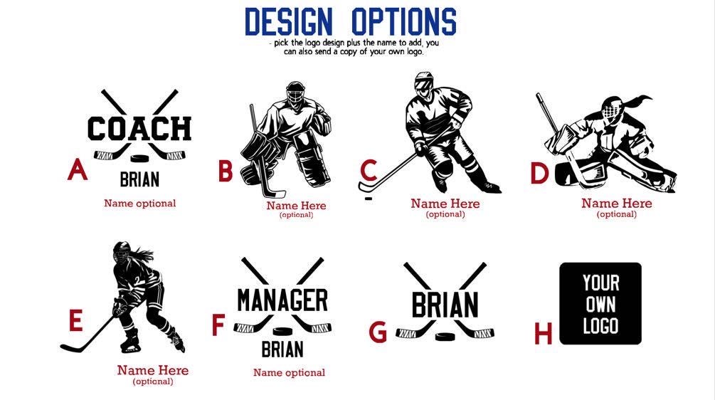 Personalized Hockey Coach Tumbler: Engraved Stainless Steel 20oz Cup