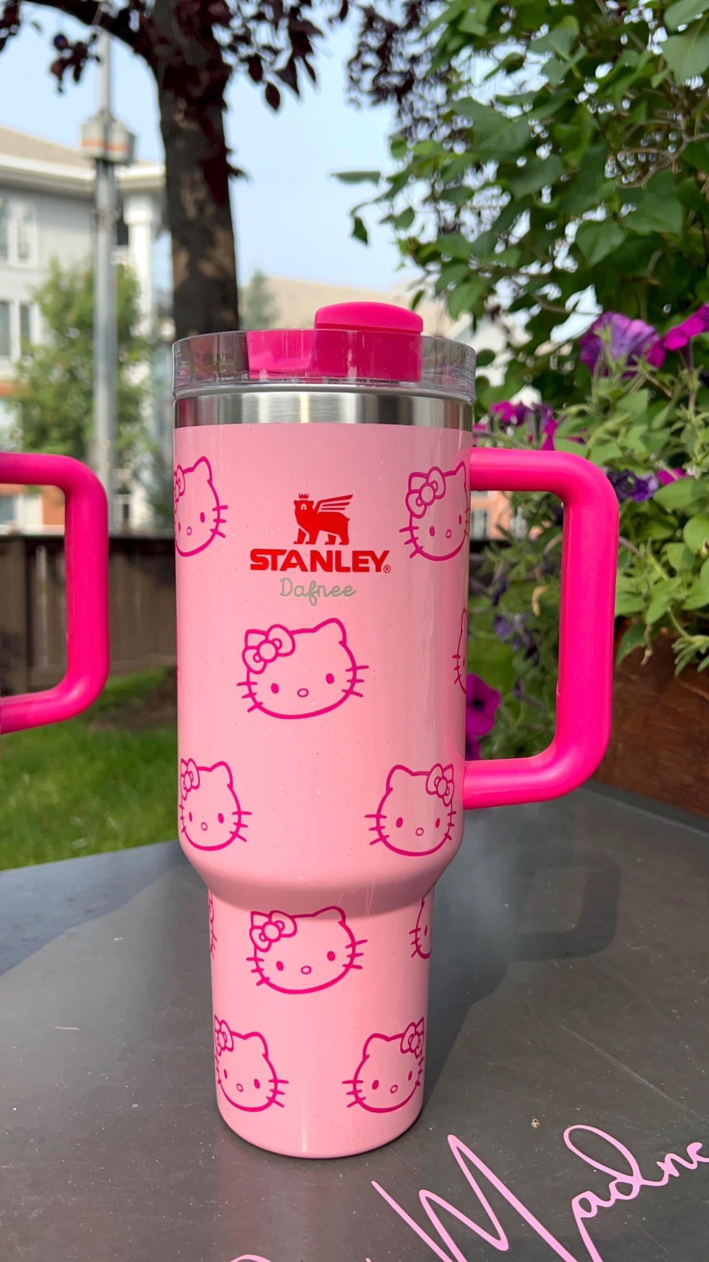 Personalized HK Tumbler: Custom Name Engraved Stanley Cup