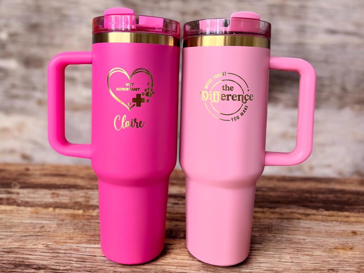 Personalized Veterinarian Tumbler: Laser Engraved Vet Tech Gift (40 oz)