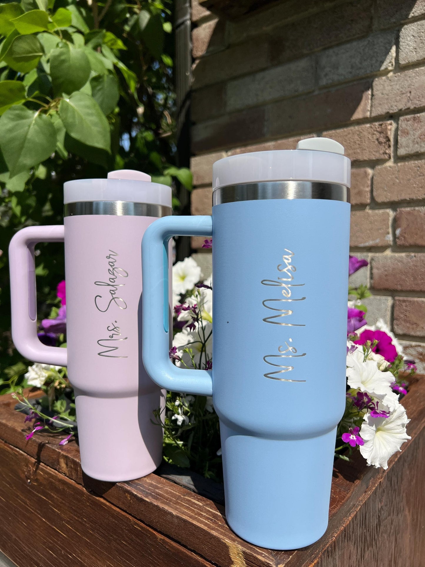 30 oz personalized Name tumbler, Teacher appreciation gift, custom engraved, Travel cup with straw, wedding party gift, Birthday gift