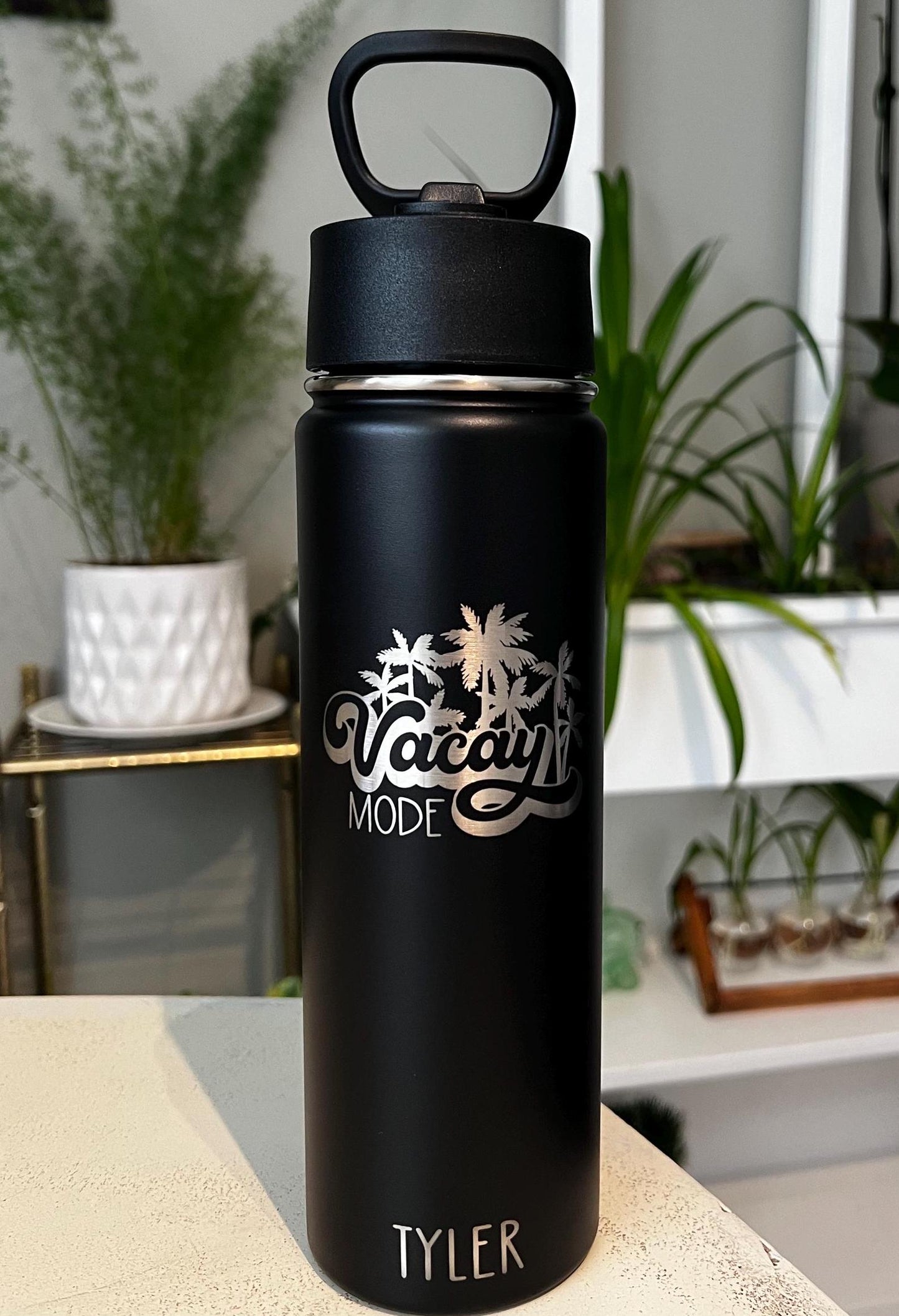 Personalized Vacation Tumbler w/ straw,leak proof, Family vacation cups, 22 oz engraved, Family trip gift 2024, Vacation bottle, group gift