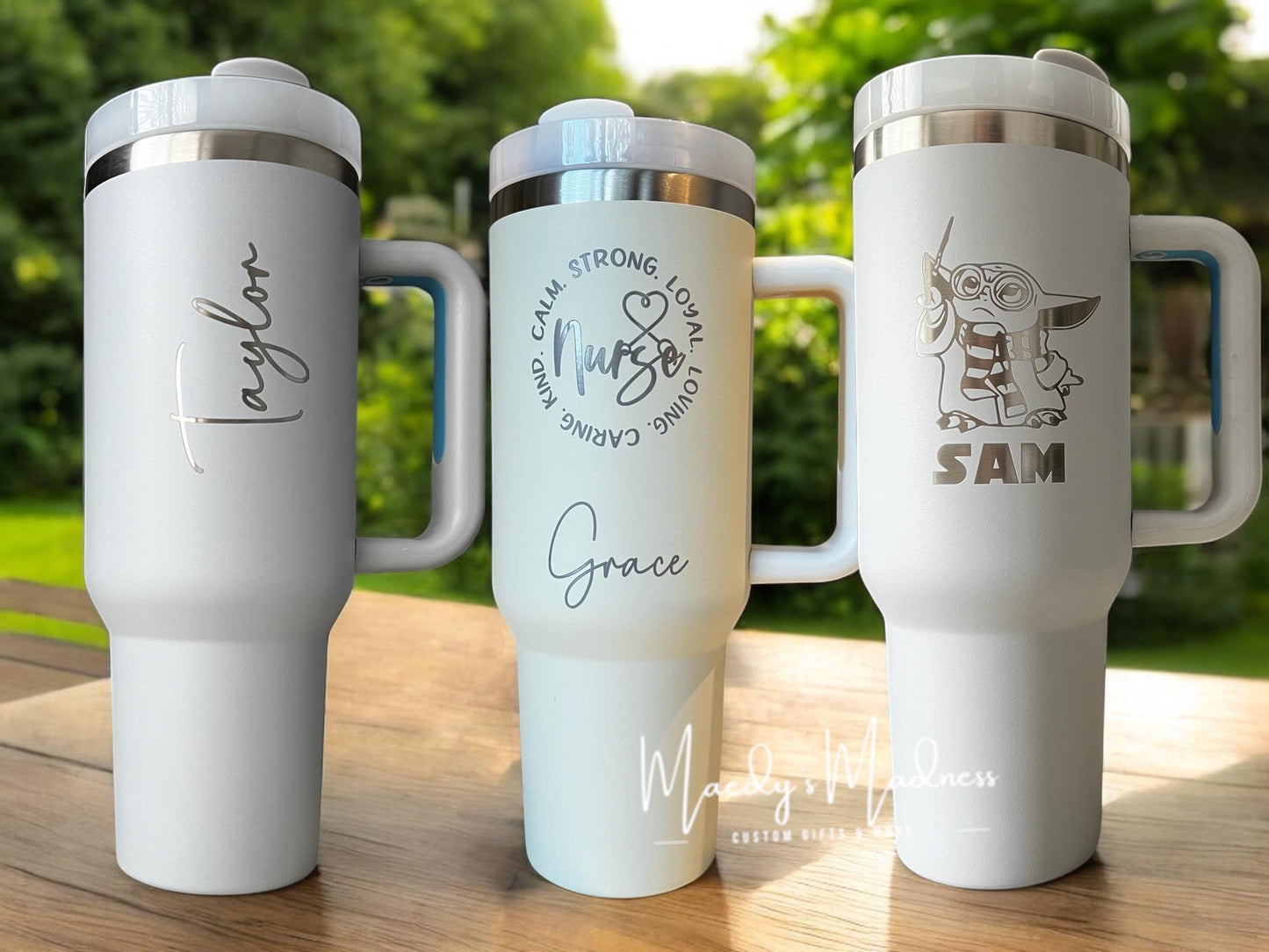 Personalized Nurse Tumbler: Engraved Stethoscope Design, 40 oz Gift