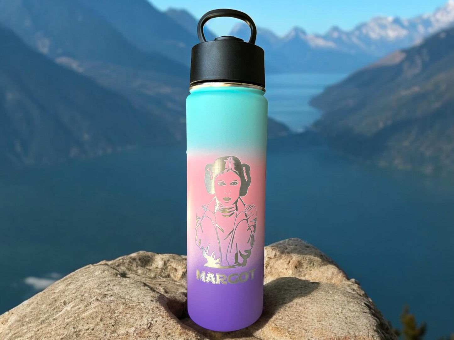 Personalized Star Wars Water Bottle: Engraved Stainless Steel Tumbler