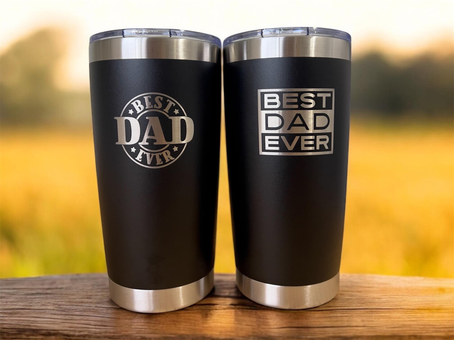 Best Dad ever 20 0z stainless Tumbler, Father’s Day Custom engraved gift, gift for Dad, golf Dad, Fishing Dad, Reel Dad, Dad by Par Grandpa