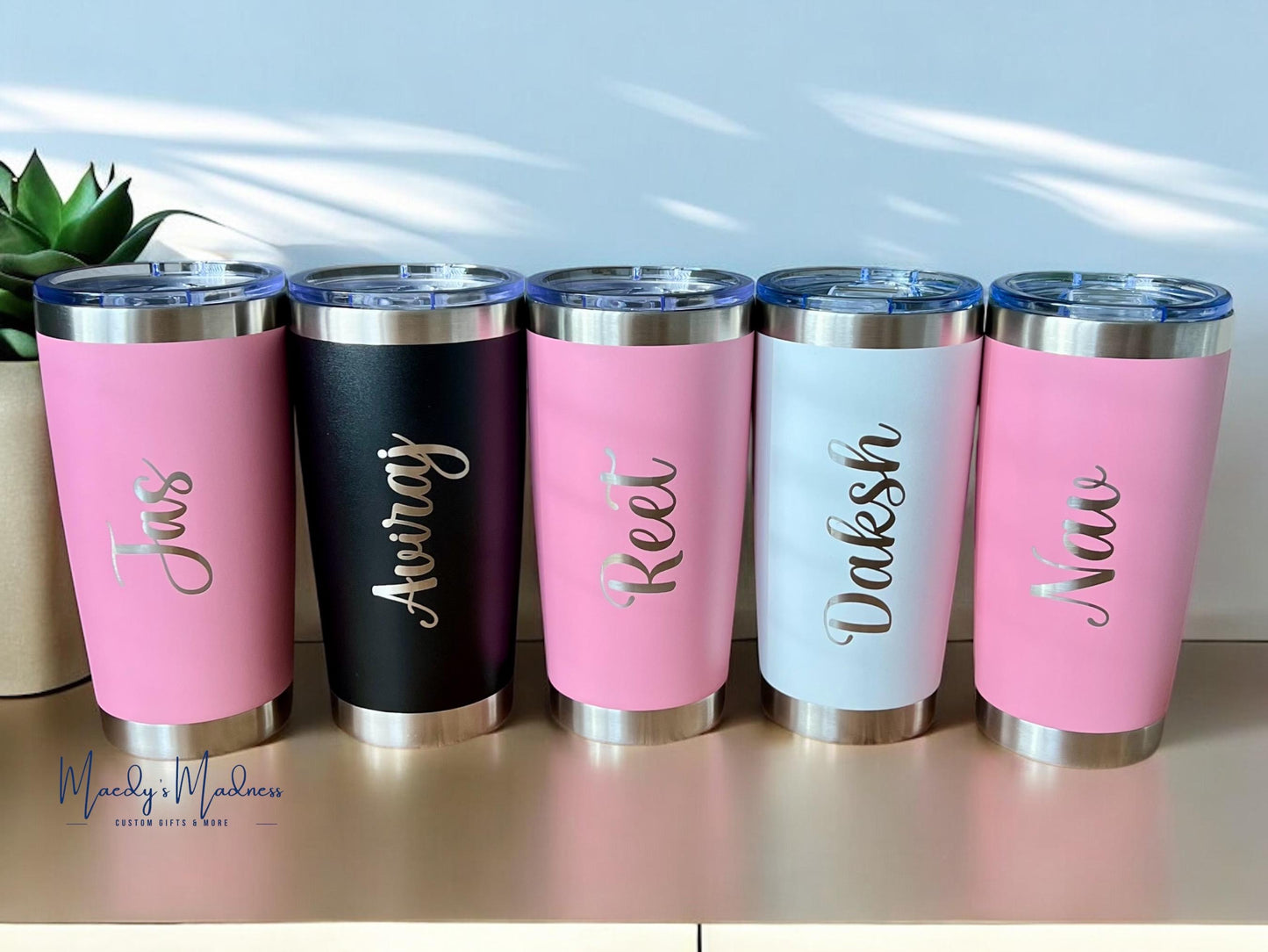 Personalized Engraved 20 oz Tumbler: Custom Logo Stainless Steel Cup