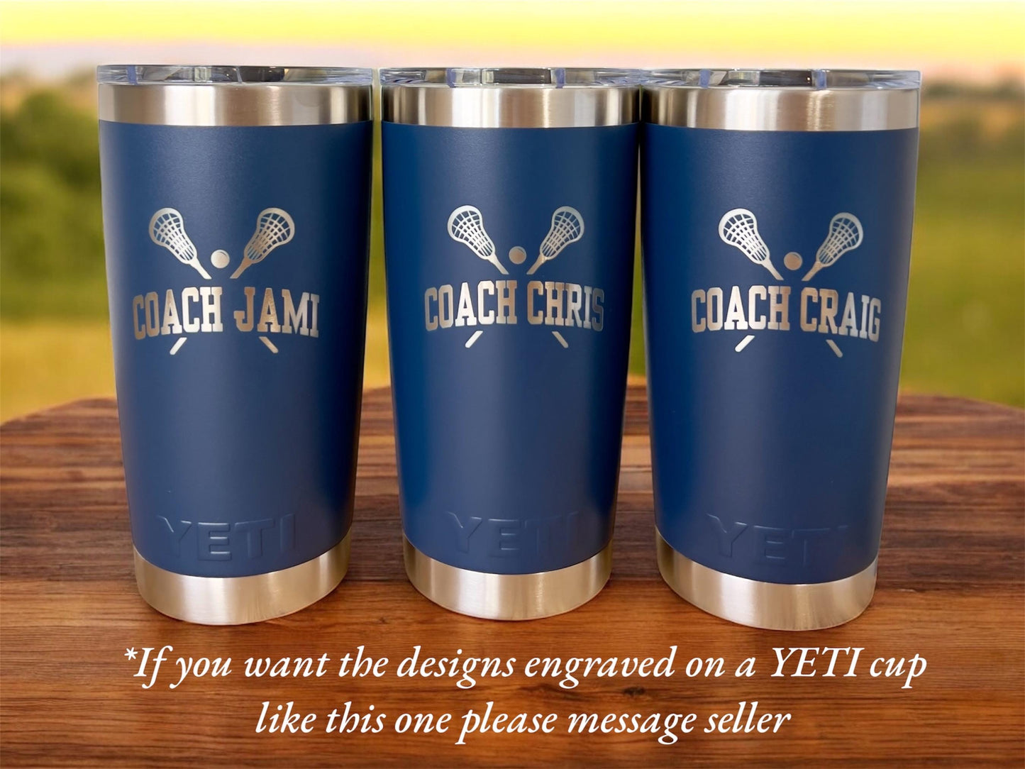 Personalized Lacrosse Coach gift  20 0z stainless Tumbler with straw, Custom engraved sports cup for Team, Lacrosse Mom Dad gift