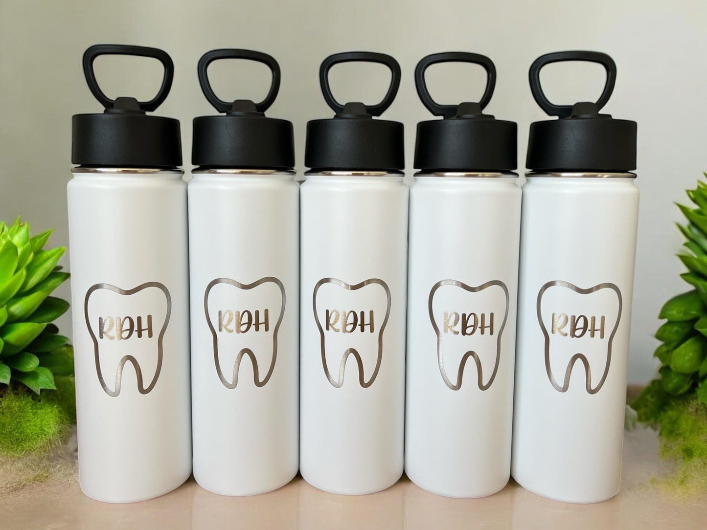 Personalized Dental Water Bottle: Hygienist, Assistant Gift