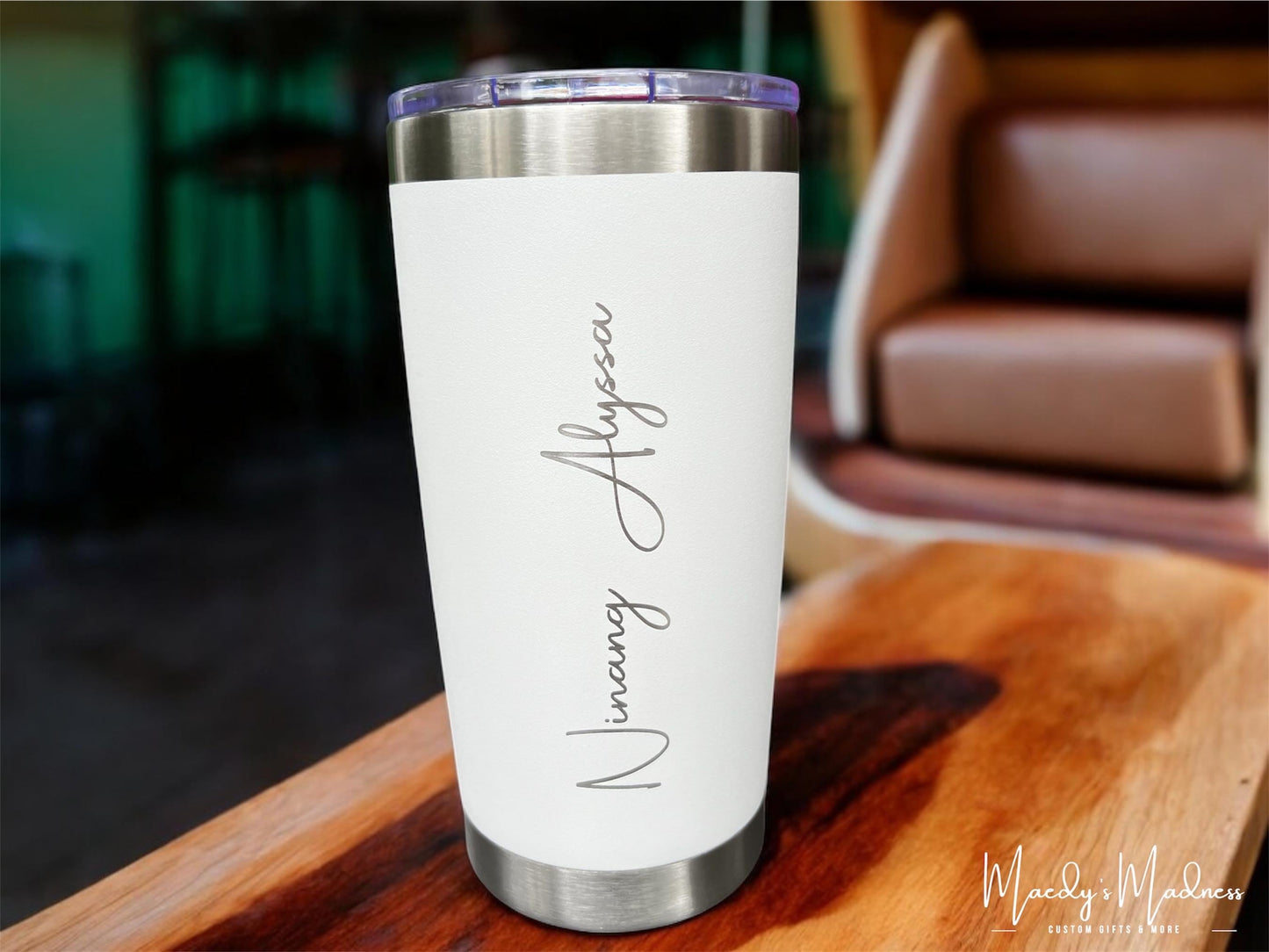 Personalized Godparent Coffee Cup: Laser Engraved Stainless Steel Tumbler