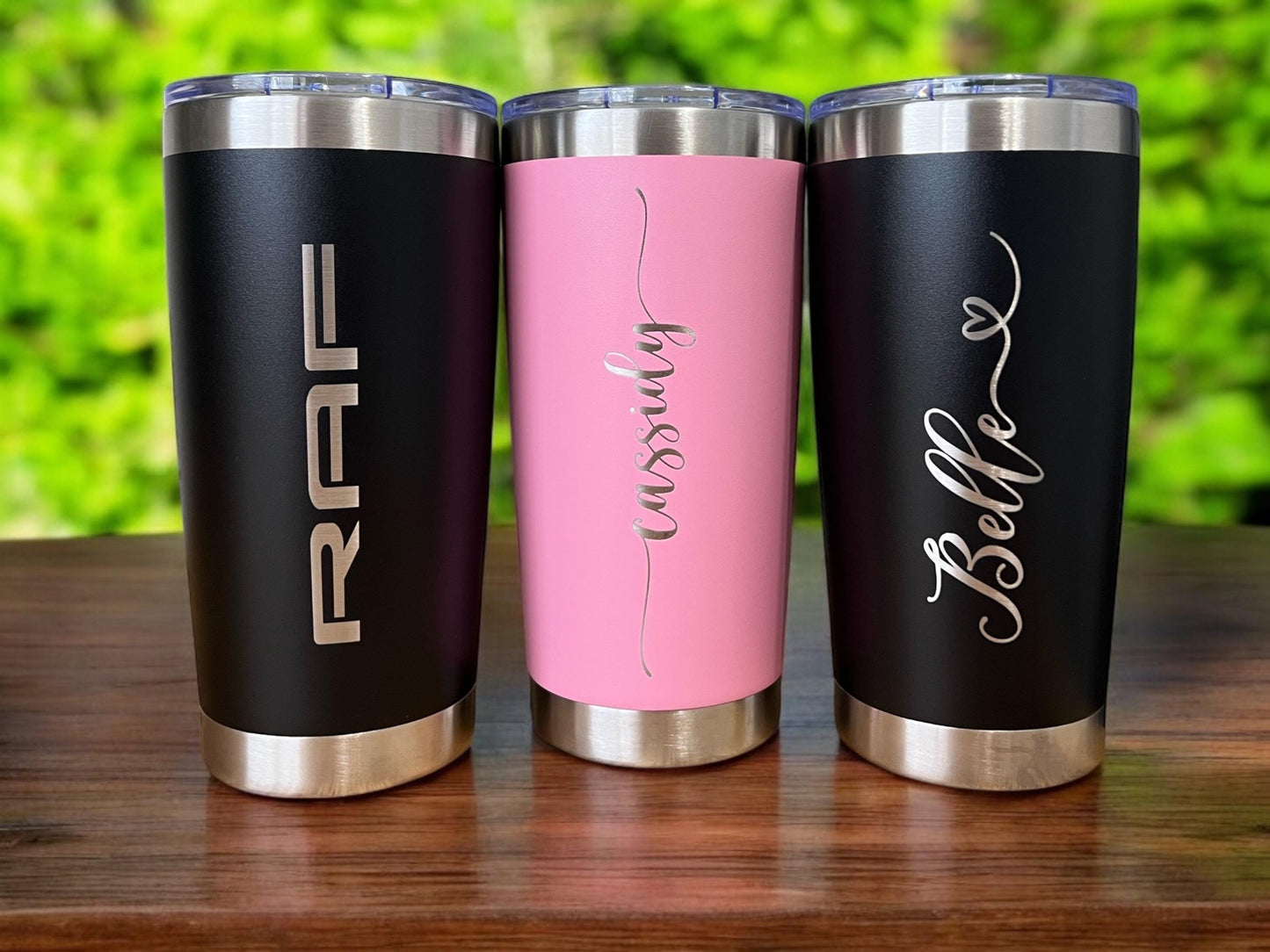 Personalized Engraved 20 oz Tumbler: Custom Logo Stainless Steel Cup