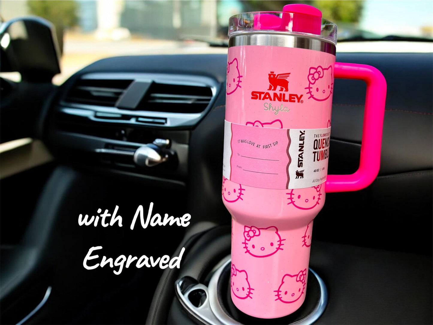 Personalized HK Tumbler: Custom Name Engraved Stanley Cup