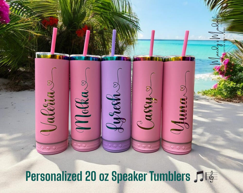 Personalized Bluetooth Speaker Tumbler